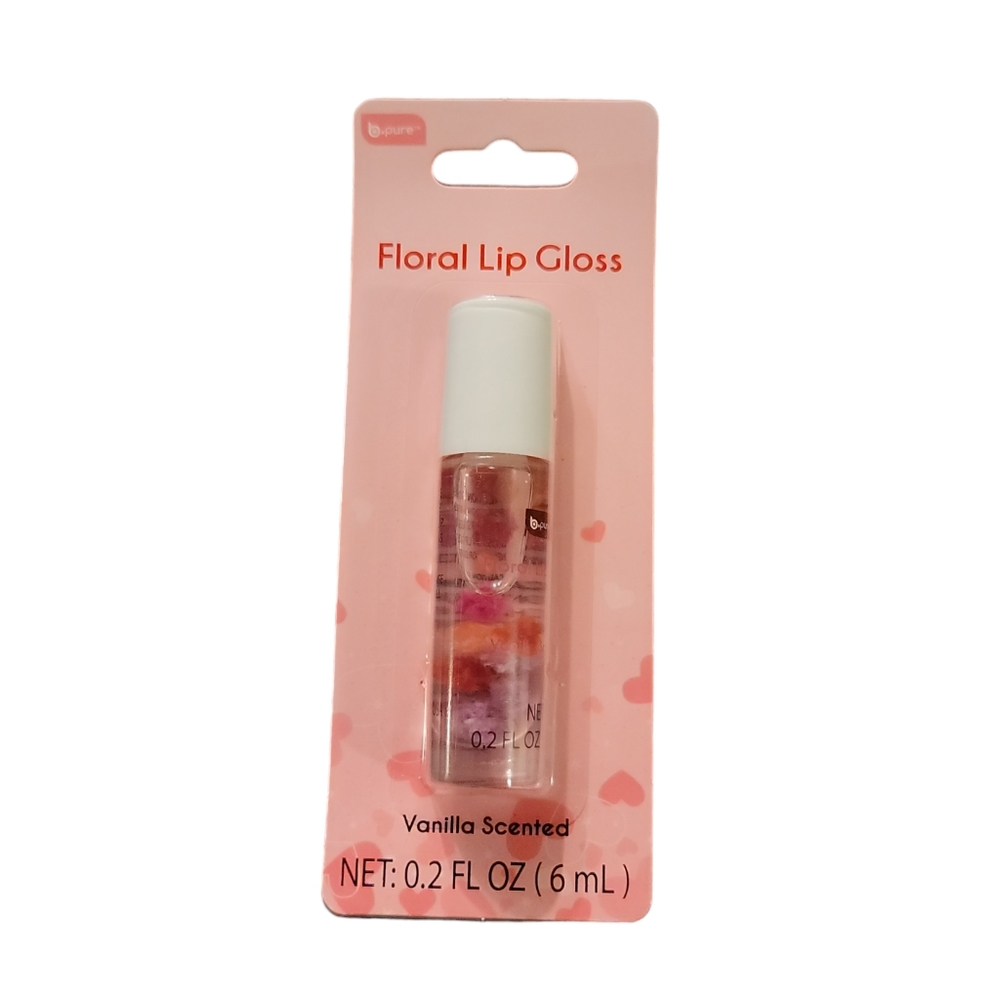 NWT! BPure Vanilla Scented Floral Roll On Lip Gloss NEW